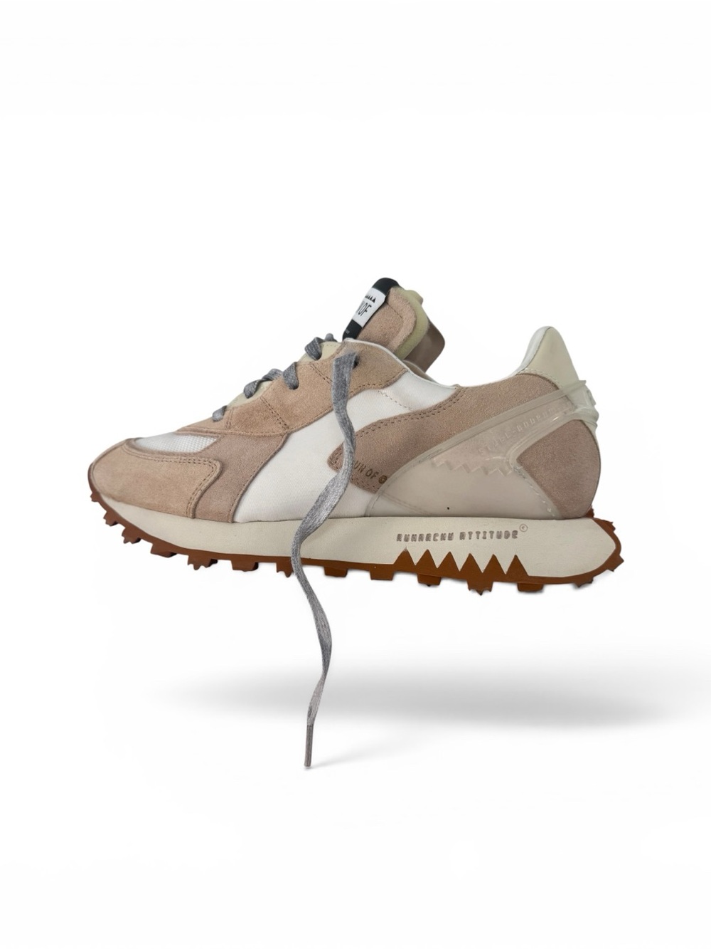 RUN OF Beige and White Women's Sneakers